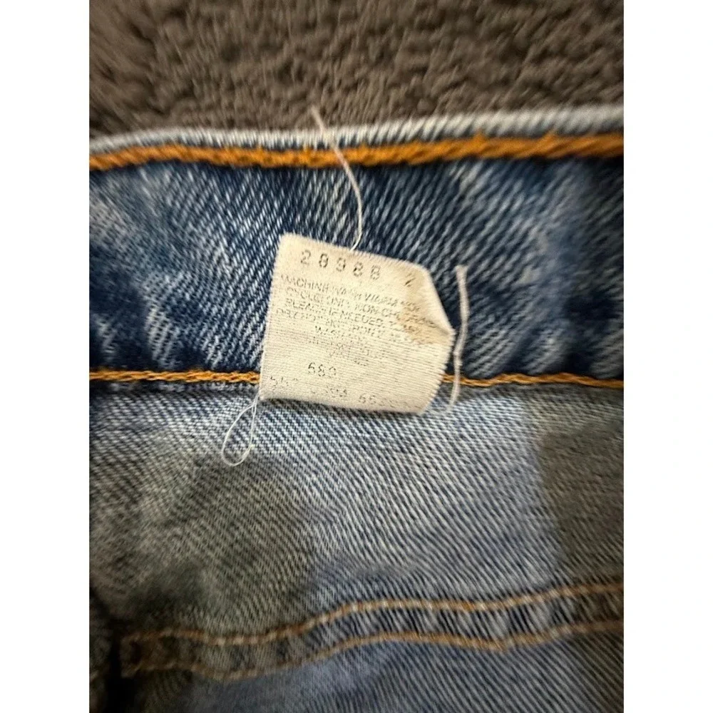 Vintage Levi's 550 Mens Blue Medium Wash Straight Leg‎ Denim Jeans 42x29